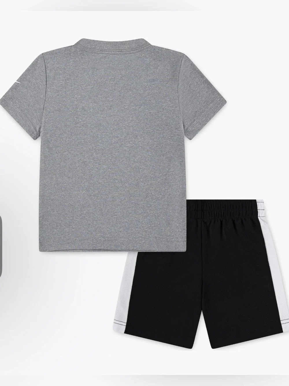 Nike Gray & Black Baby Boys' Athletic Tee and Shorts Set, 12 Months, NWT - Picture 2 of 5